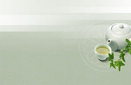 简洁绿茶茶品宣传海报背景
