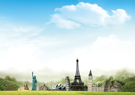 旅行宣传环球旅行海报背景素材