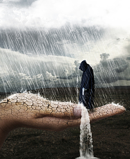 黑色悬疑雨水背景素材