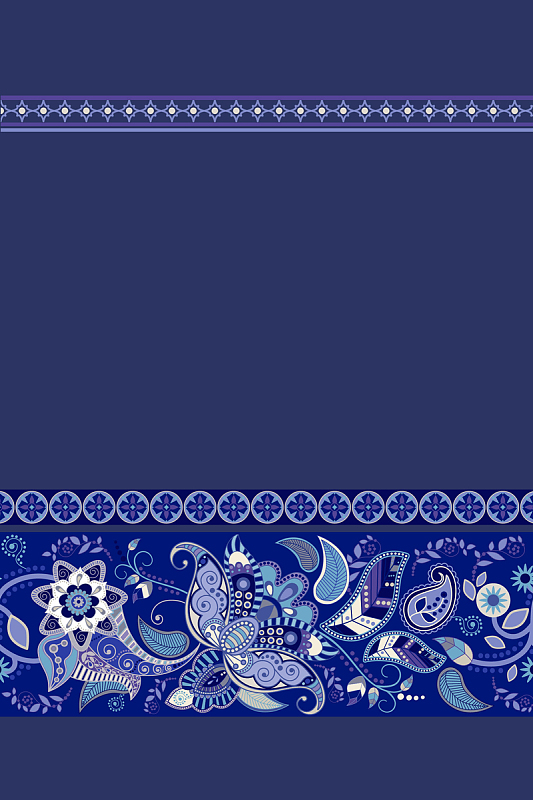 民族风布艺花纹背景