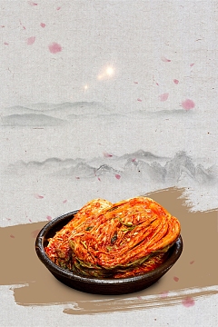 简约中国风辣白菜料理泡菜