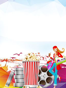 新片上映电影院广告海报背景素材