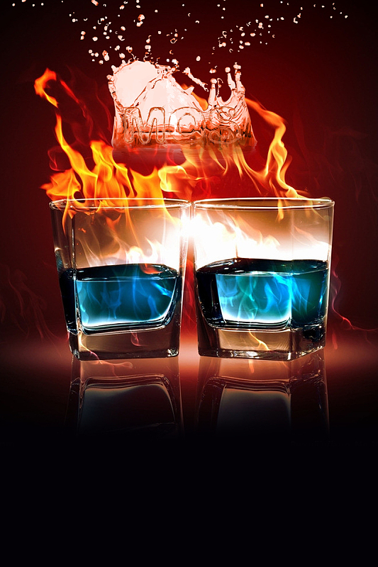 欧美酒杯创意ktv背景素材