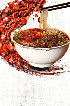 粉丝汤海报背景素材psdjpg创意面条海报背景psdjpg大骨砂锅米线美食