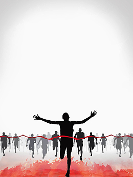 企业文化海报坚持励志背景