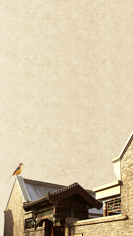 中式建筑H5背景素材