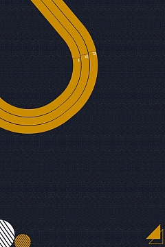 卡通马拉松跑步奔跑运动海报设计