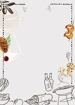 夏季撸串海报背景