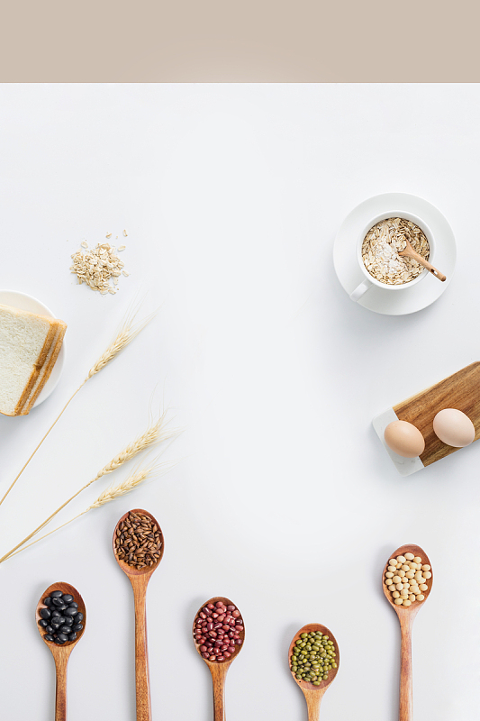 美食早餐海报背景