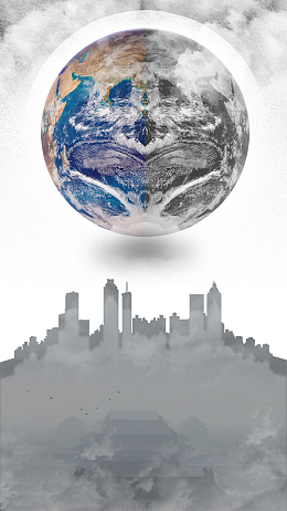 世界防结核病日灰暗公告背景图