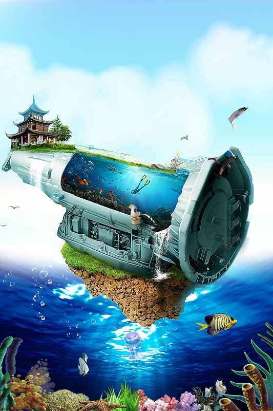海洋文化背景素材_海洋文化背景图片下载_觅元素