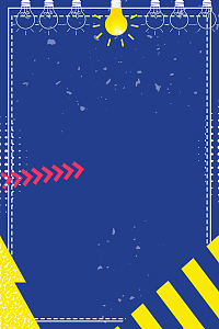 创意招聘蓝色灯泡卡通背景