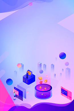 简约智慧科技城市蓝色大气海报psdjpg房地产别墅山水地产中式h5背景