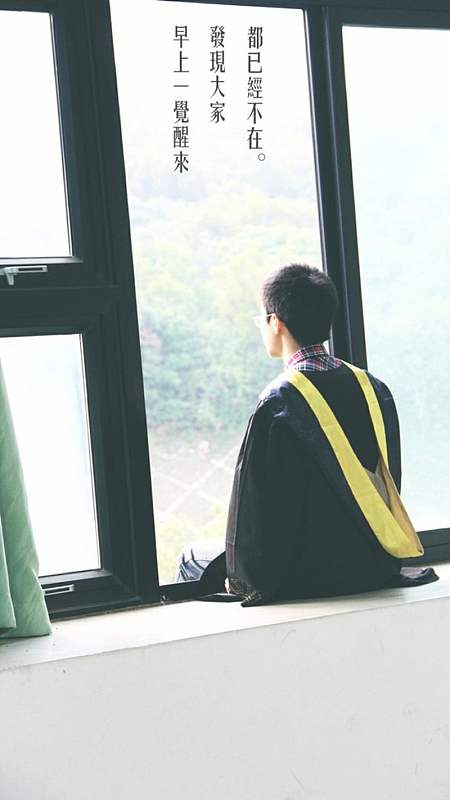窗台上的学士服H5背景