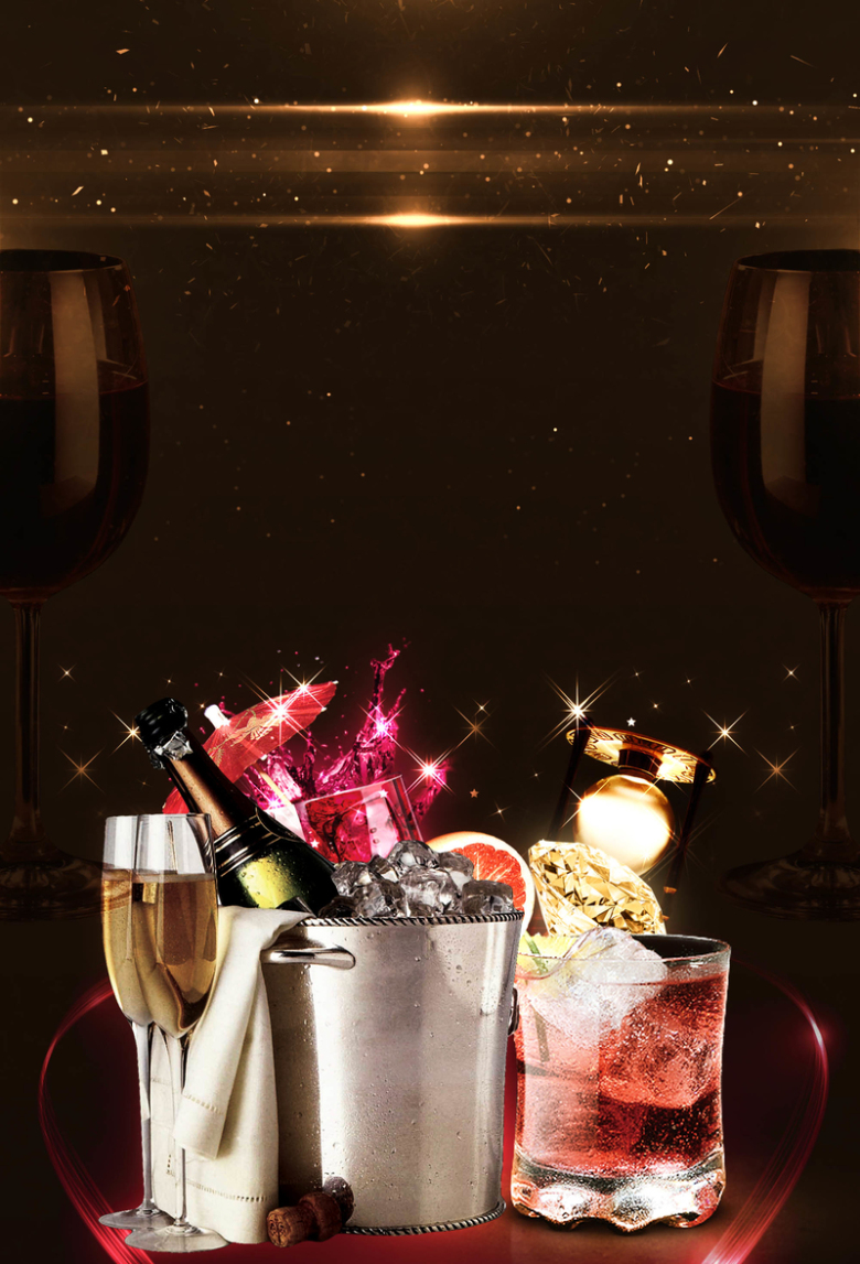 夜店金属字迪时刻酒吧海报背景素材