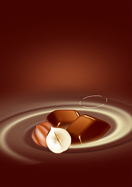 醇厚香浓巧克力背景素材