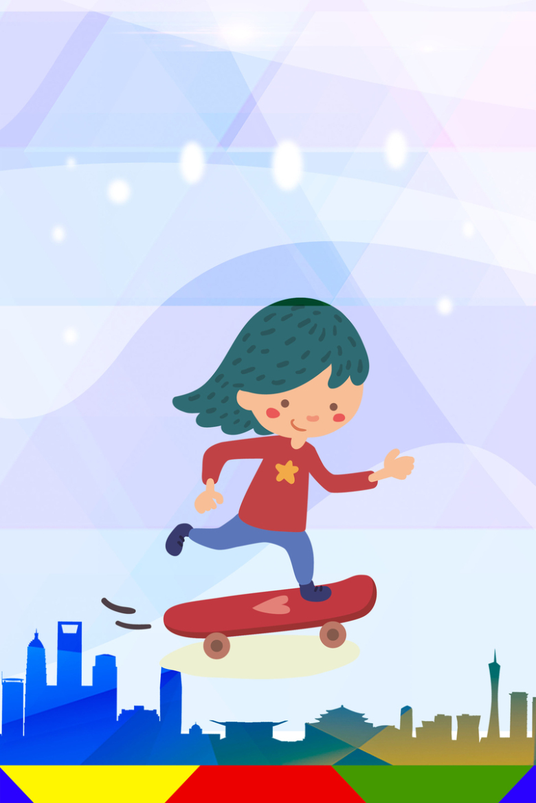 滑板社团招新背景免抠素材免费下载_觅元素51yuansu.com