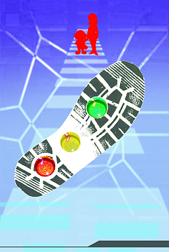 红绿灯交通安全海报背景素材