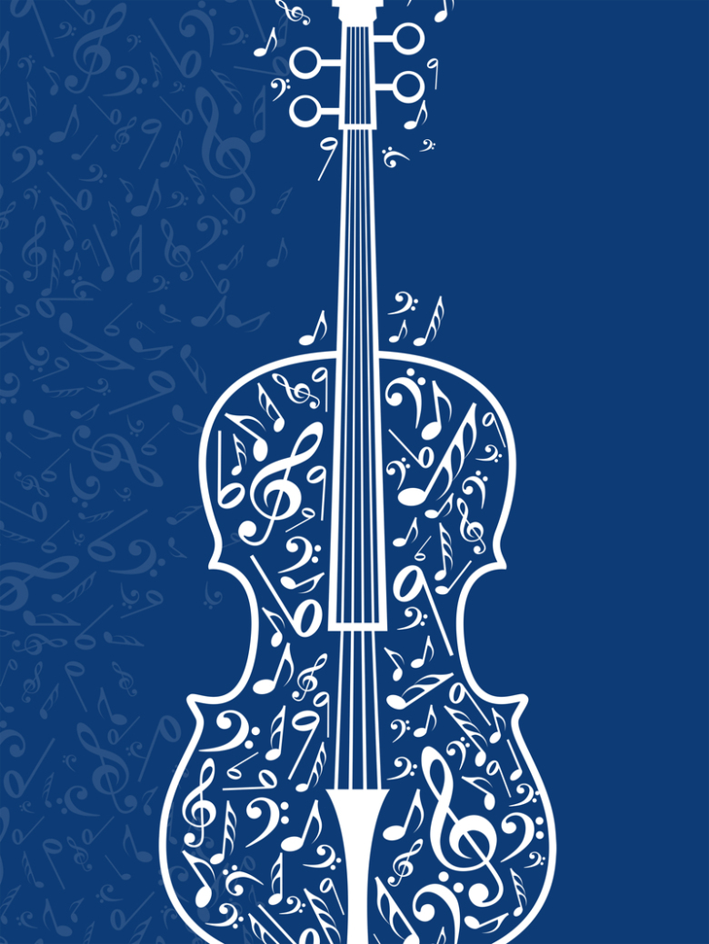 大提琴培训班海报背景