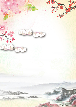 清明节花朵海报设计