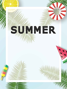 夏天折扣促销广告背景