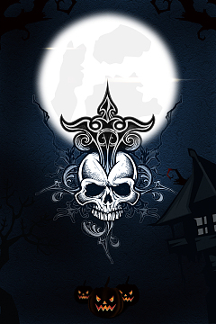万圣节海报背景素材