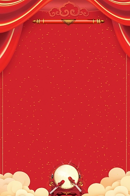 恭贺新春猪年大吉背景模板