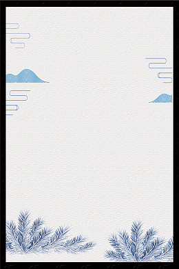 彩色山水彩绘无框画背景