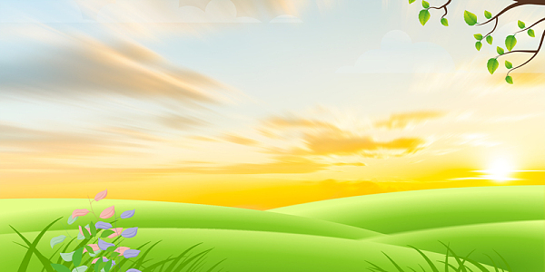 文艺清新草地春天阳光郊游踏青背景