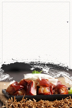 麻辣猪手美食促销