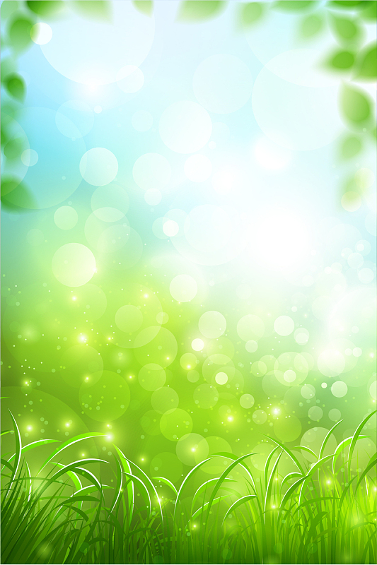 春天绿色促销背景之三