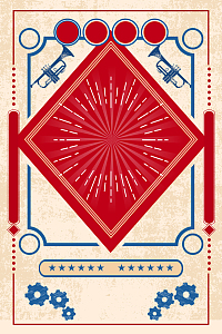 劳动节风格背景元素