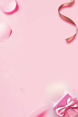 38妇女节粉色礼物礼盒背景