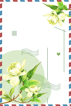 创意大气栀子花开海报设计