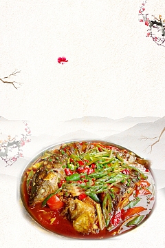 舌尖美食农家菜啤酒鱼海报