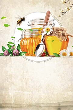 极简简约蜂蜜蜜糖背景