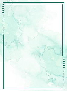 春天简约风景边框卡通