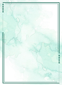 春天简约风景边框卡通