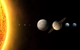 银河系各大行星背景图