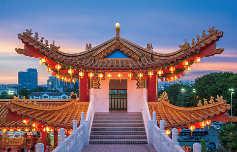 中国古建筑  亭子 灯笼