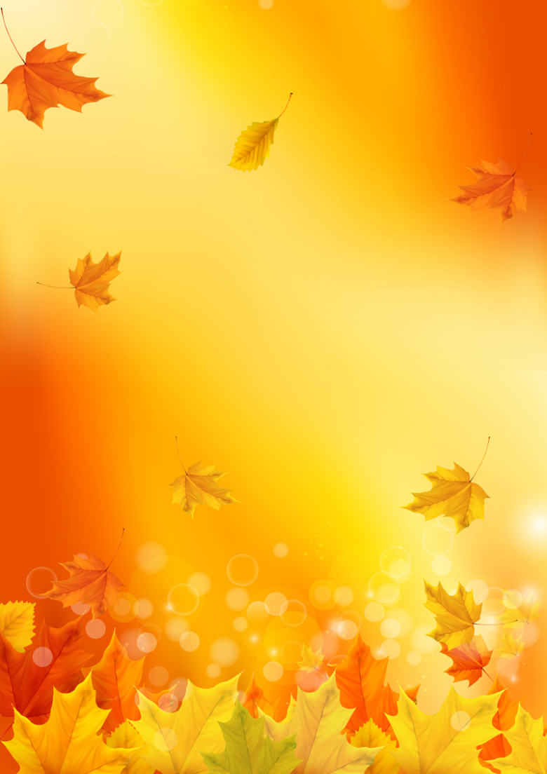 金秋有礼展板背景素材