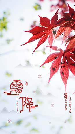 秋天枫叶背景图