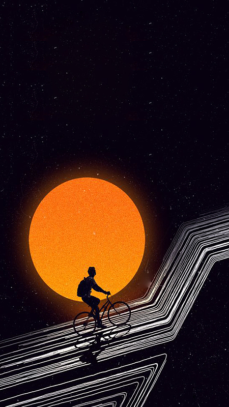骑车其他黑色公司宣传单H5背景