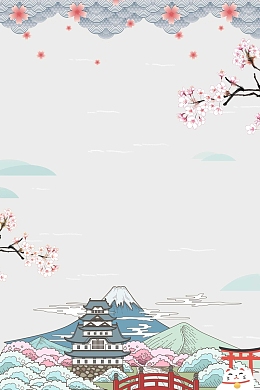 日本旅游旅行白色传统屋檐背景