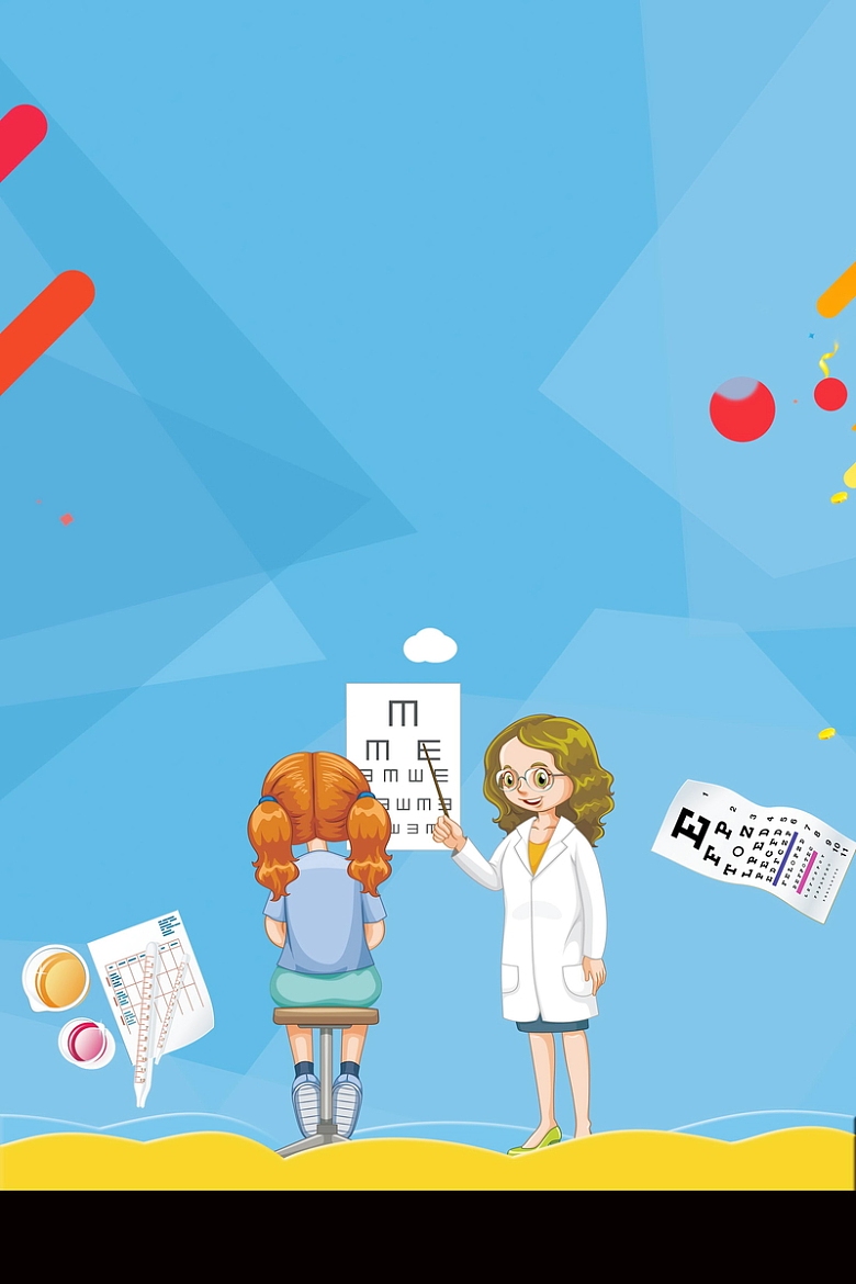 创意用眼看世界眼科背景模板