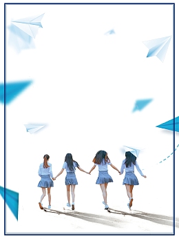 小清新友谊毕业季背景