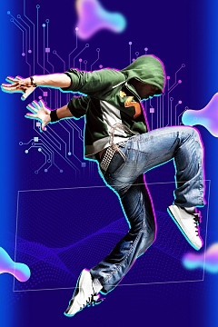 party 酷炫海报psdjpg炫酷街舞比赛招生psd分层psdjpg炫酷街舞比赛