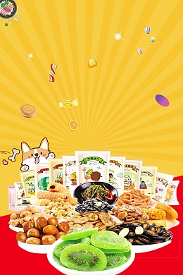 进口食品进口零食背景素材