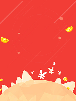 卡通金融理财金币背景