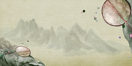 昏黄古风古代山谷背景